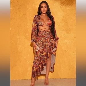Shein Paisley Skirt Set